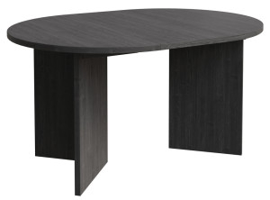 Stół rozkładany do jadalni Ovo okrągły 110-190x110 cm jesion Portland SELSEY