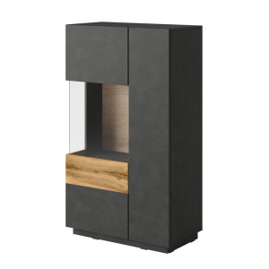 Komoda dwudrzwiowa Galaka wysoka lewa Matera / Matera / Dąb wotan SELSEY