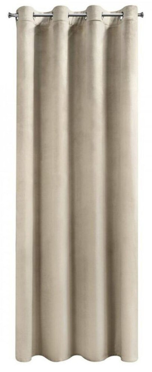 Zasłona Melanie 140x250 cm jasnobeżowa SELSEY
