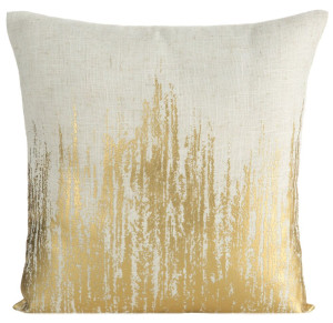 Poszewka na poduszkę Imani 45x45 cm złoto-kremowa SELSEY