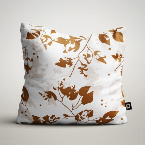 Poduszka dekoracyjna Nature 40x40 cm rude liście by J. Skowron SELSEY