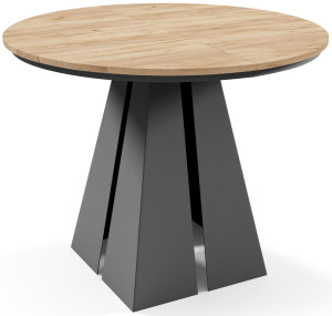 Stół rozkładany do jadalni Arizest 100-180x100 cm Dąb Craft z obręczą SELSEY