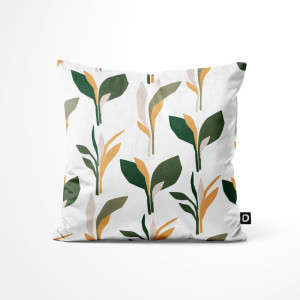 Poszewka dekoracyjna Summer 50x50 cm geometryczne liście SELSEY