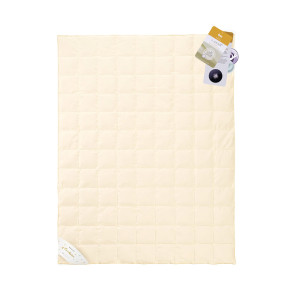 Kołdra Basic Plus AMZ 180x200 całoroczna, kremowy puch gęsi 70%, inlet bawełniany 100%