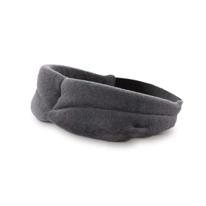 Maseczka na oczy Tempur® szary welur materiał termoelastyczny Tempur®, Oeko Tex Standard