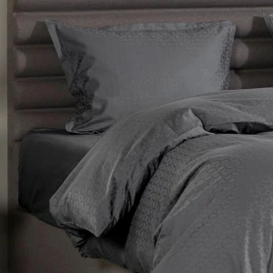 Pościel Luxe Jacquard Cotton Home By Tempur® 135x200 Antracyt 100% bawełna o splocie satynowym, antyalergiczny