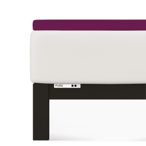 Prześcieradło Schlafgut Pure Topper 90x190-100x22 Purple Deep 542 - S bawełna, antyalergiczny
