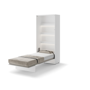 Półkotapczan pionowy BC-03 Bed Concept 90x200 cm 90x200 cm, Biały połysk lenart, lenart meble, meble lenart, bed concept, półkotapczany, półkotapczan lenart, półkotapczany lenart, łóżko w sza
