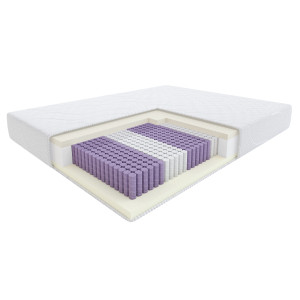 Materac Makarena Hilding Elips 160x200x26 sprężyny Multipocket, H3/H4 średnio twardy/twardy