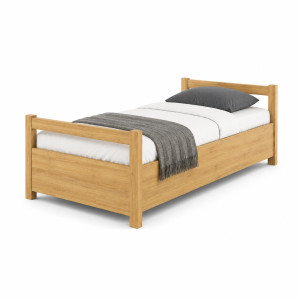 Łóżko Slim P Senpo 80x200 cm, Pojemnik, Stelaż Double BV w zestawie: Tak drewniane, młodzieżowe, z pojemnikiem, stelaż TAK