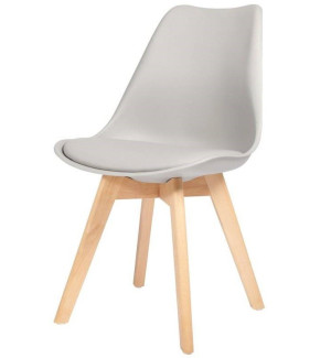 Krzesło plastikowe szare