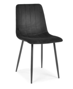 Krzesło tapicerowane czarne ZOFIA