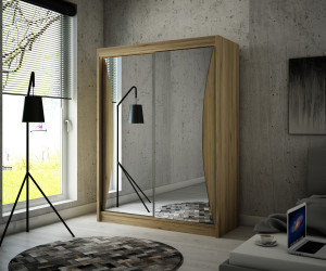 TWIN Szafa przesuwna z lustrem 150 cm