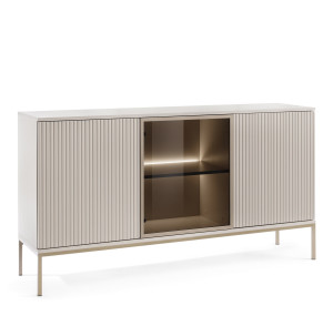 SANTI komoda kaszmirowa z lamelami do salonu K154