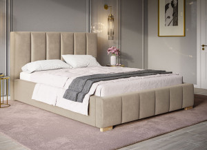 Łóżko do sypialni 200x200 Stelaż metalowy BEN 1