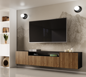 Wisząca szafka RTV RIO z systemem push to open