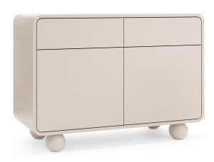 ALBI Komoda 108 w kolorze kaszmirowym na okrągłych nóżkach