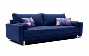 TIMON Kanapa z funkcją spania granatowa Monolith 77