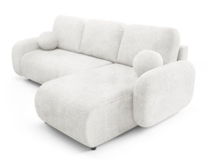 KOMA Narożnik z funkcją spania, obity tkanina Cremona