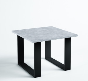 Kwadratowy stolik kawowy 65x65 do salonu styl loft