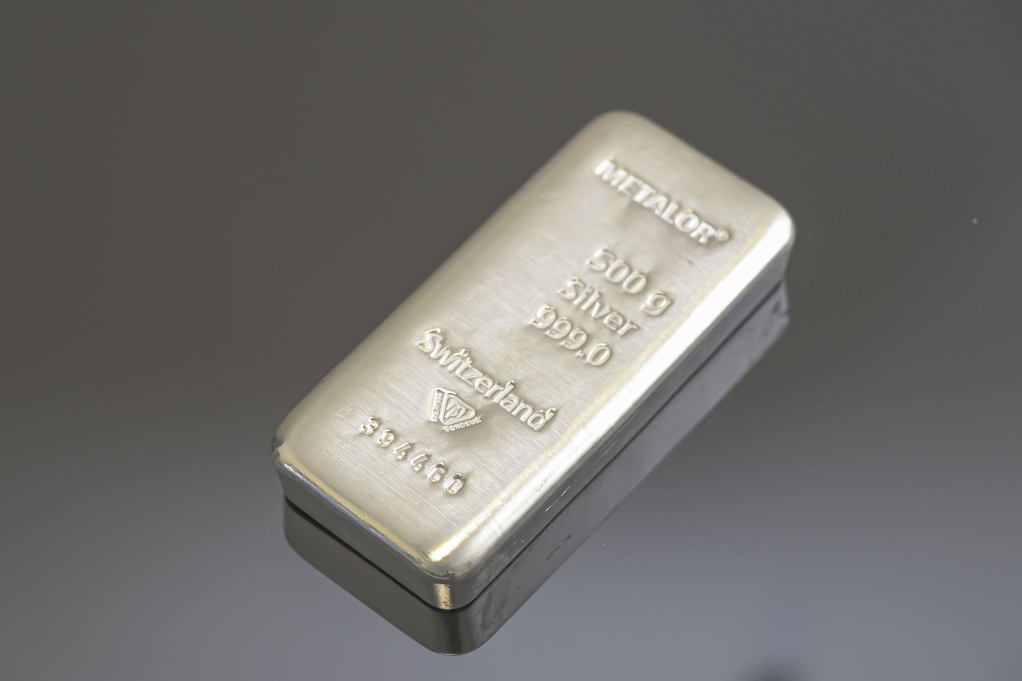 Metalor sølvbarre 500g