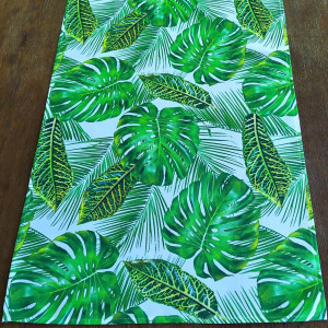 Bieżnik 55x120 zielona monstera