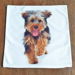 Poszewka dekoracyjna z wesołym pieskiem