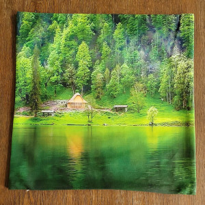 Poszewka dekoracyjna Domek nad jeziorem