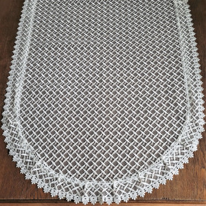 Gipiurowy bieżnik 80x140 w kolorze białym