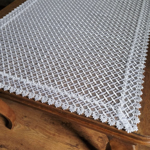 Gipiurowy bieżnik 80x140 w kolorze białym