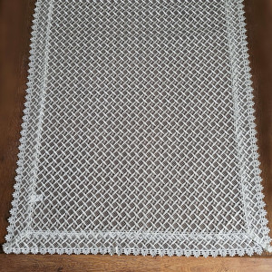 Gipiurowy bieżnik 80x140 w kolorze kremowym