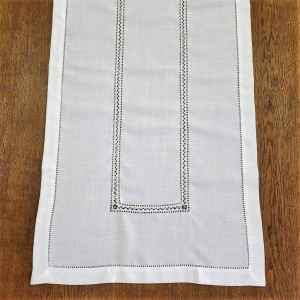 Bieżnik 60x120 w kolorze białym z mereżką