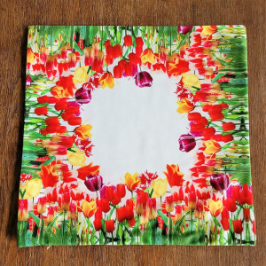 Poszewka dekoracyjna Kolorowe tulipany