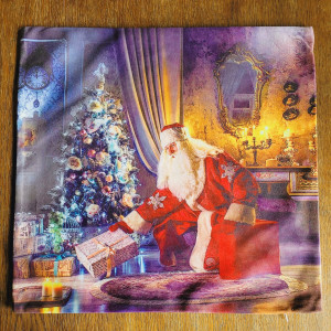 Bożonarodzeniowa poszewka dekoracyjna Święty Mikołaj