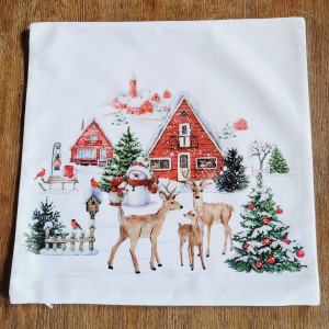 Bożonarodzeniowa poszewka dekoracyjna Zimowa kraina