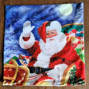 Bożonarodzeniowa poszewka dekoracyjna Święty Mikołaj