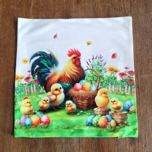 Wielkanocna poszewka dekoracyjna Sielska łąka