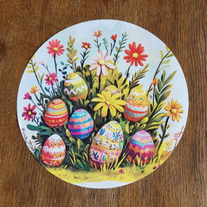 Wielkanocna serwetka o średnicy 30 cm wielkanocne pisanki