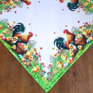 Wielkanocna serweta 85x85 sielska łąka