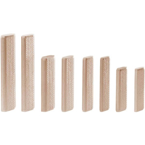 498217 Łączniki DOMINO  bukowe D 12x140 / 90 szt BUK