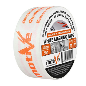 020333 MOTIVE Taśma White Masking 48 mm / 50 mb