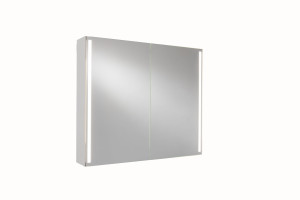 ILLUMY, spegelskåp, 100 cm, kaschmir, vertikal