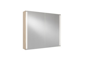 ILLUMY, spegelskåp, 100 cm, oljad ek, vertikal