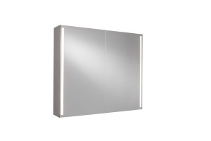 ILLUMY, spegelskåp, 100 cm, brun, vertikal