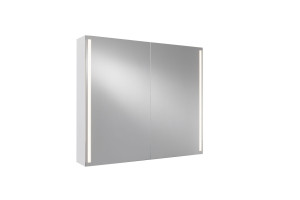 ILLUMY, spegelskåp, 80 cm, opal vit, vertikal