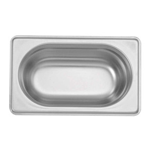 Edelstahl Gastronormbehälter GN 1/9 - 100mm