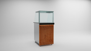 Kassentisch mit Glass / 50 cm / Neutralelement