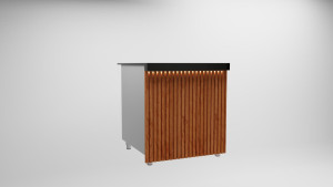 Kassentisch ohne Glas / 70 cm / Neutralelement