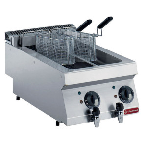 Elektro Friteuse, 2x 5 Liter -TOP-