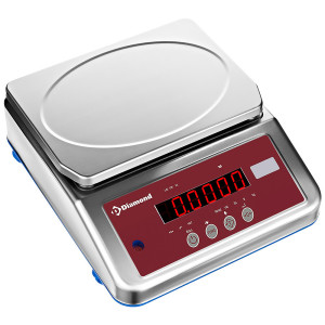 Elektronische Waage aus Edelstahl, 16Kg x 1g